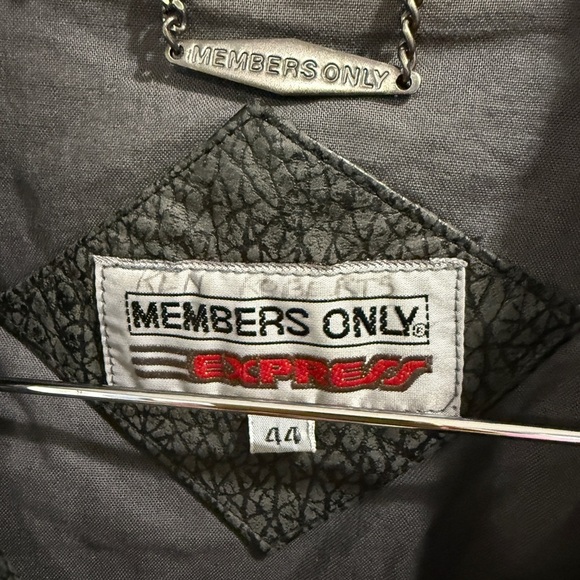 VTG Members Only Gray Bomber Jacket - Picture 5 of 6